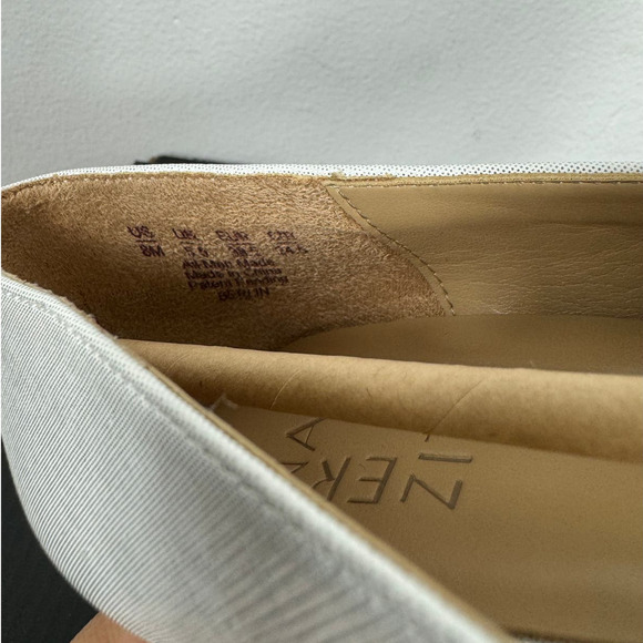 Naturalizer Berlin Pump in Silver Crosshatch Synthetic Size 8 - Picture 6 of 7